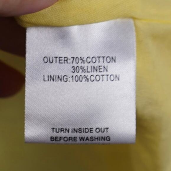 sabo anouk Drawstring Waist Mini Dress Yellow Womens Size XS - Picture 7 of 8